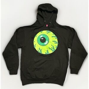 Mishka Keep Watch Hoodie Men's Medium Black Green Eye Graphic Streetwear MNWKA